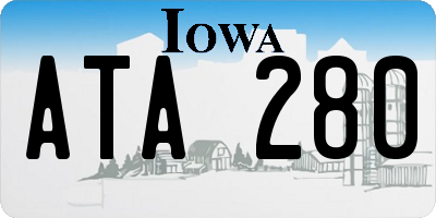 IA license plate ATA280