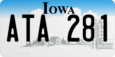 IA license plate ATA281