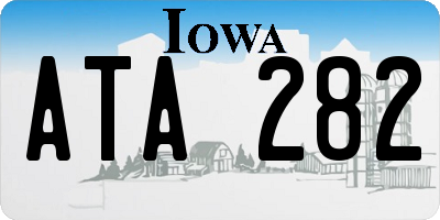 IA license plate ATA282