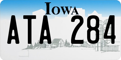 IA license plate ATA284