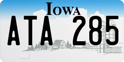 IA license plate ATA285