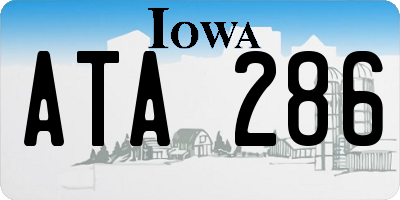 IA license plate ATA286