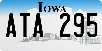 IA license plate ATA295
