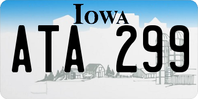 IA license plate ATA299