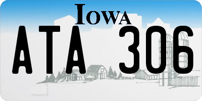 IA license plate ATA306