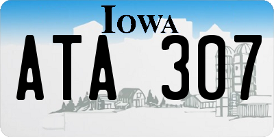 IA license plate ATA307