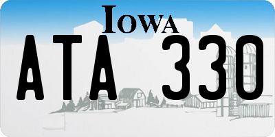 IA license plate ATA330