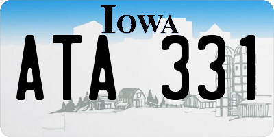 IA license plate ATA331