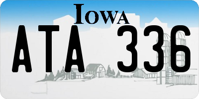 IA license plate ATA336