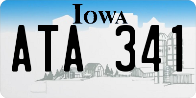 IA license plate ATA341