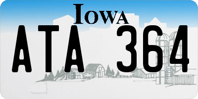 IA license plate ATA364