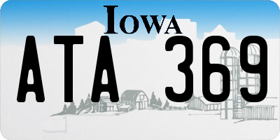 IA license plate ATA369