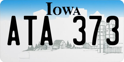 IA license plate ATA373