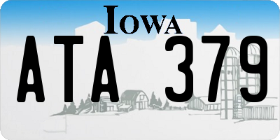 IA license plate ATA379
