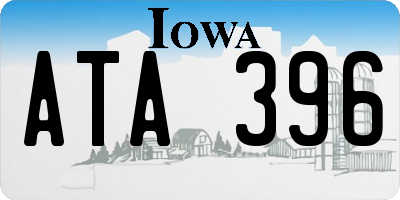 IA license plate ATA396
