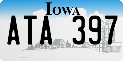 IA license plate ATA397