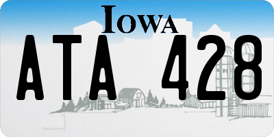 IA license plate ATA428