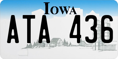 IA license plate ATA436