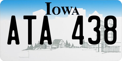 IA license plate ATA438