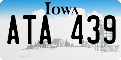 IA license plate ATA439
