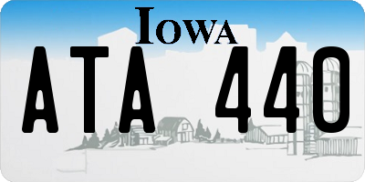 IA license plate ATA440