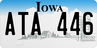 IA license plate ATA446