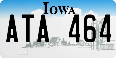 IA license plate ATA464