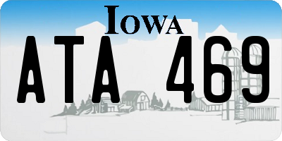 IA license plate ATA469