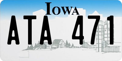 IA license plate ATA471