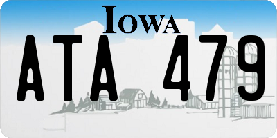 IA license plate ATA479