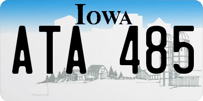 IA license plate ATA485