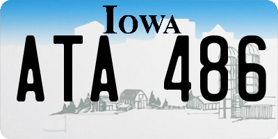IA license plate ATA486
