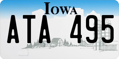 IA license plate ATA495