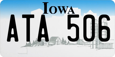 IA license plate ATA506
