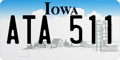 IA license plate ATA511