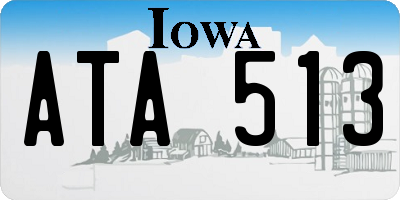 IA license plate ATA513