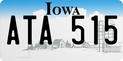 IA license plate ATA515