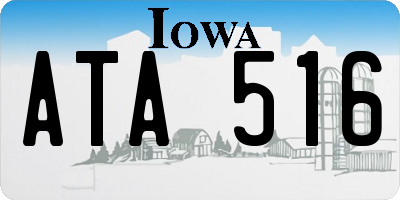 IA license plate ATA516