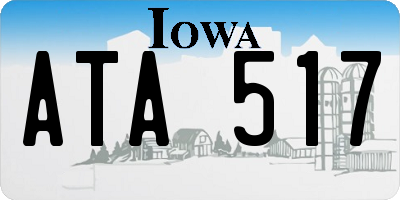 IA license plate ATA517