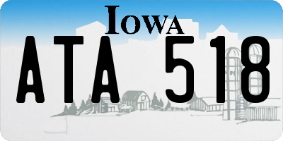 IA license plate ATA518