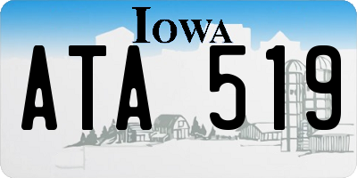 IA license plate ATA519