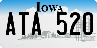 IA license plate ATA520