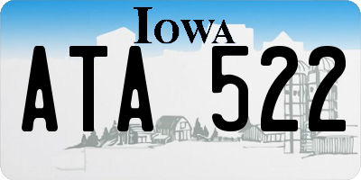 IA license plate ATA522