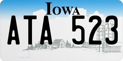 IA license plate ATA523
