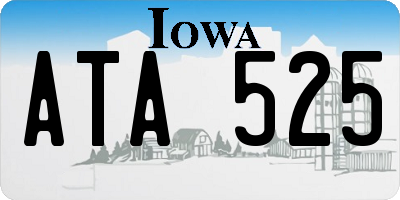 IA license plate ATA525