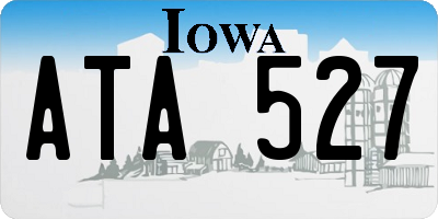 IA license plate ATA527