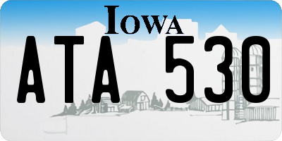 IA license plate ATA530