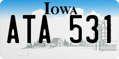 IA license plate ATA531