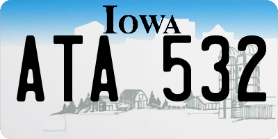 IA license plate ATA532