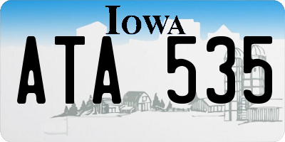 IA license plate ATA535